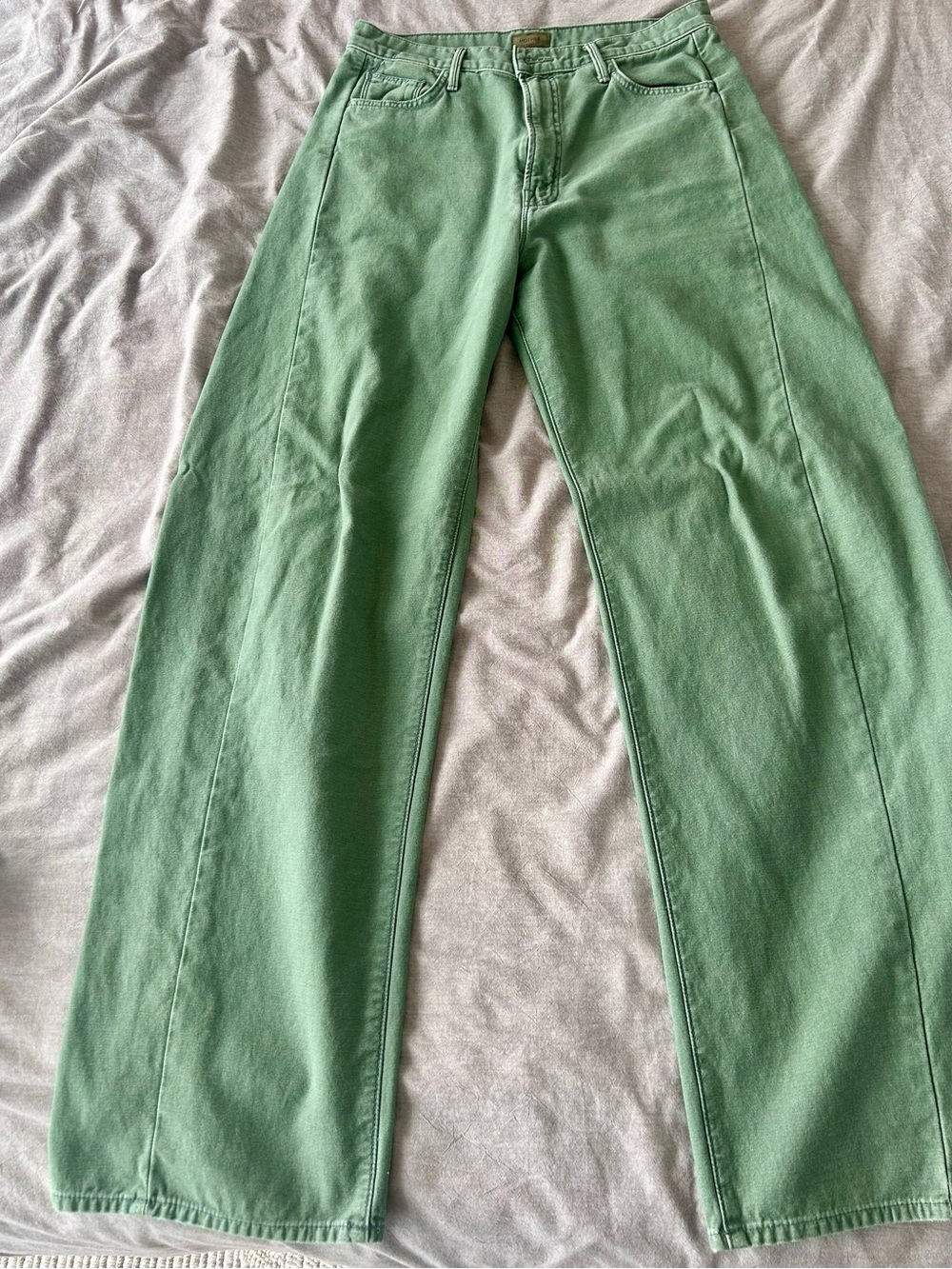 Mother brand Green barrel Leg pants
